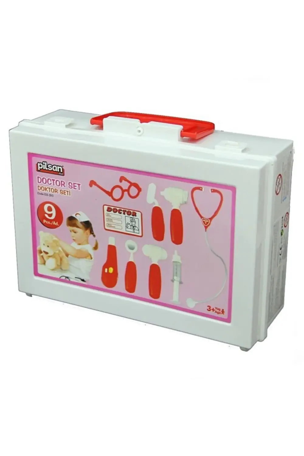 Nessiworld Çantalı Doktor Seti Kırmızı