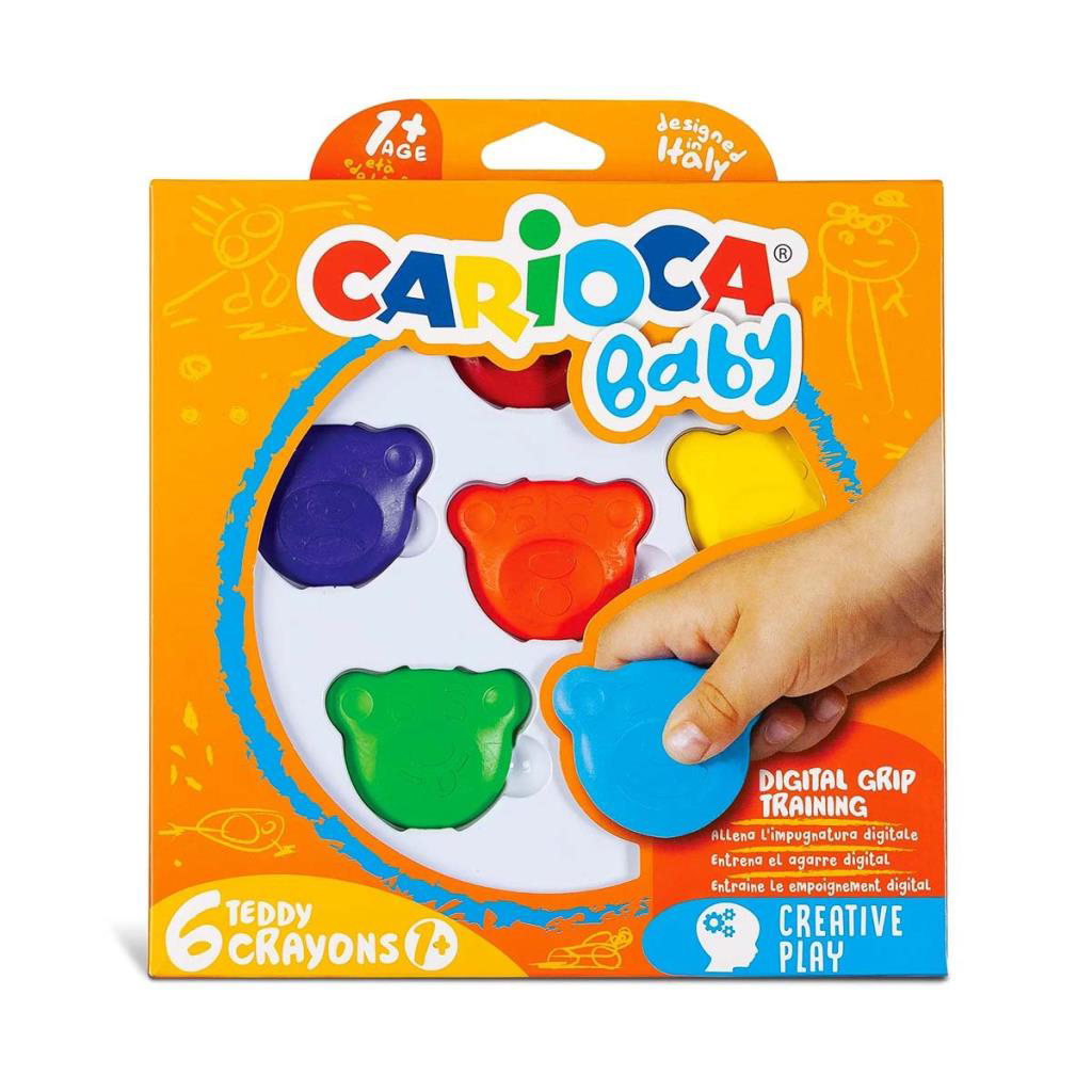 Nessiworld   Carioca Baby Teddy Crayons 6'lı Fiyatı, Yorumları ve Özellikleri