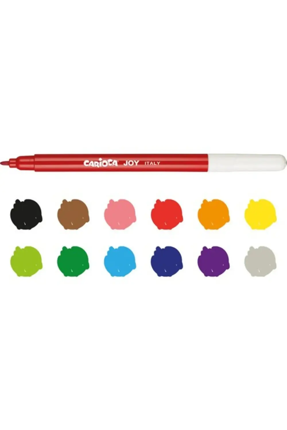 Nessiworld Carioca Joy Süper Yıkanabilir Keçeli Boya Kalemi 12'Li