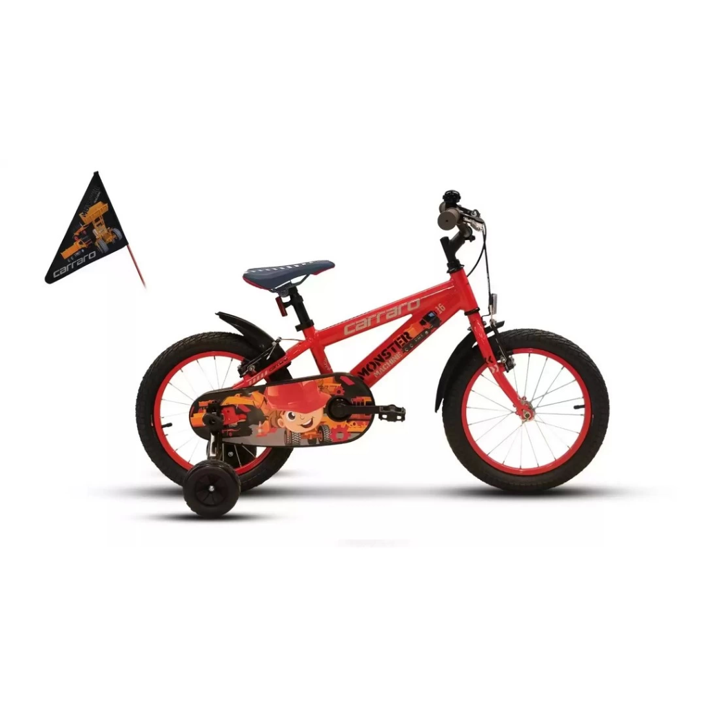 Nessiworld Carraro Monster 16 Jant Alüminyum Çocuk Bisikleti Kırm Nessiworld Carraro Monster 16 Jant Alüminyum Çocuk Bisikleti Kırm