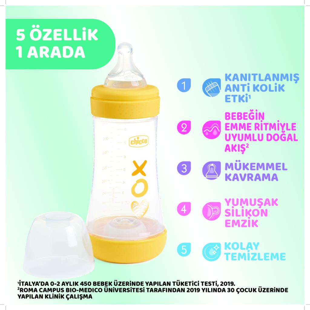 Nessiworld Chicco Perfect 5 Antikolik Biberon PP 240 ml Girl Nessiworld Chicco Perfect 5 Antikolik Biberon PP 240 ml Girl