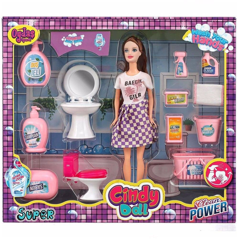 Nessiworld CİNDY DOLL LAVABO TEMİZLK SETLİ BEBEK Nessiworld CİNDY DOLL LAVABO TEMİZLK SETLİ BEBEK