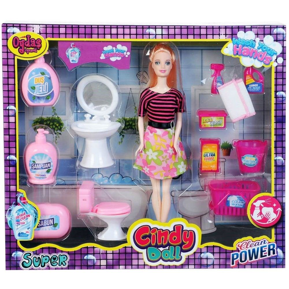 Nessiworld CİNDY DOLL LAVABO TEMİZLK SETLİ BEBEK Nessiworld CİNDY DOLL LAVABO TEMİZLK SETLİ BEBEK