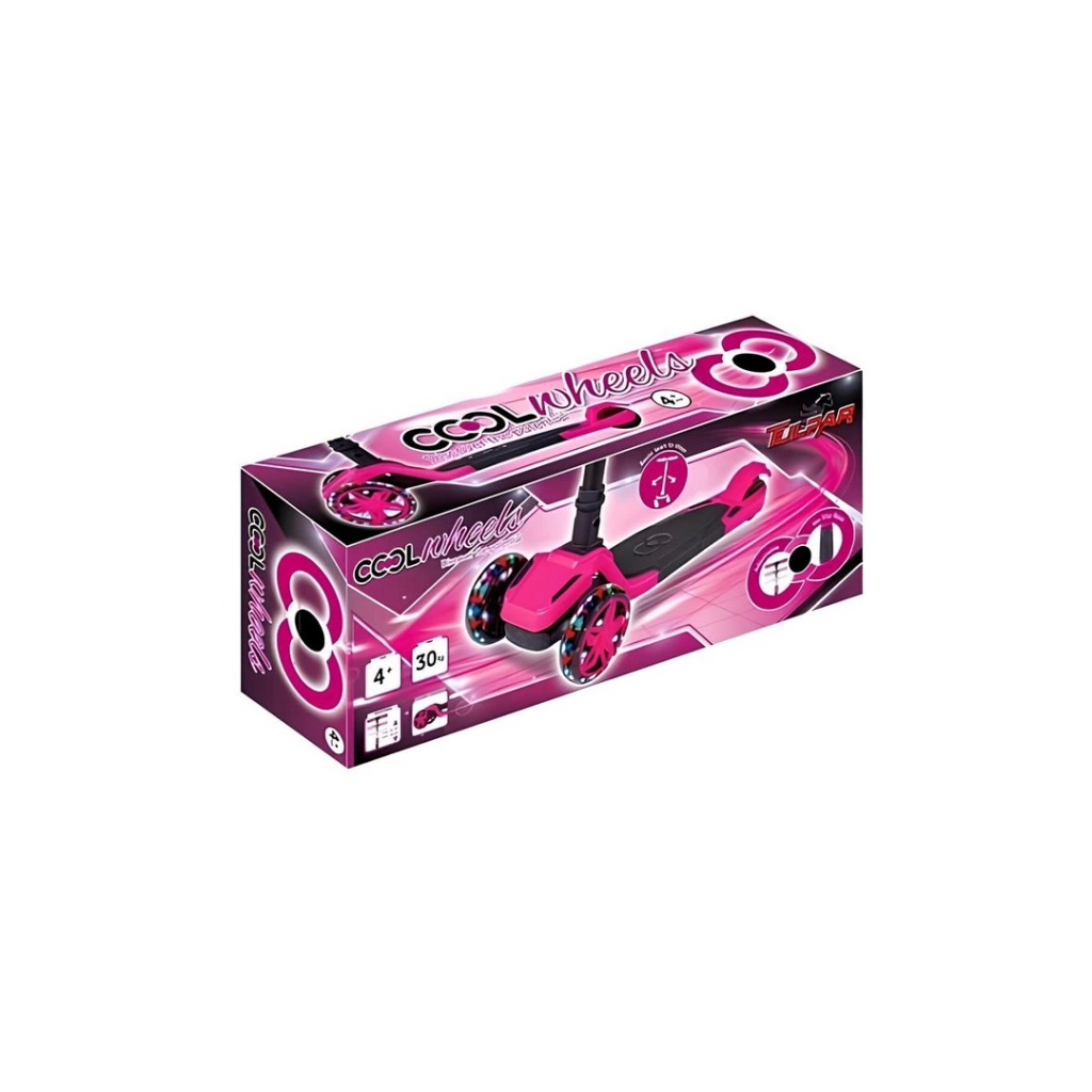 Nessiworld Cool Wheels Tulpar Işıklı Katlanabilir Scooter Pembe