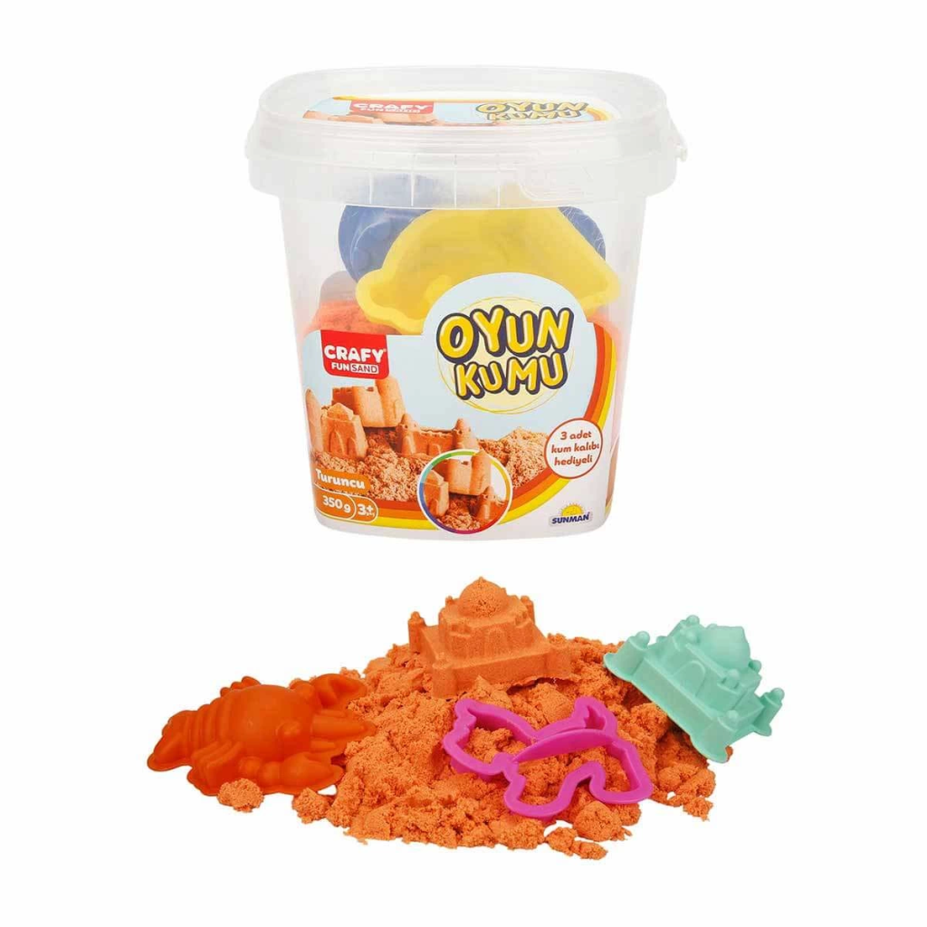 Nessiworld Crafy Oyun Kumu Seti Turuncu 350 gr. Nessiworld Crafy Oyun Kumu Seti Turuncu 350 gr.