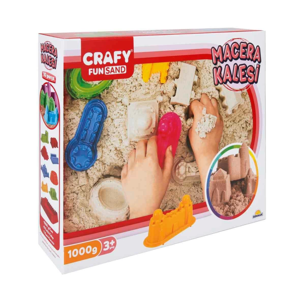 Nessiworld Crafy Macera Kalesi Oyun Kumu Seti 8 Parça 1000 g