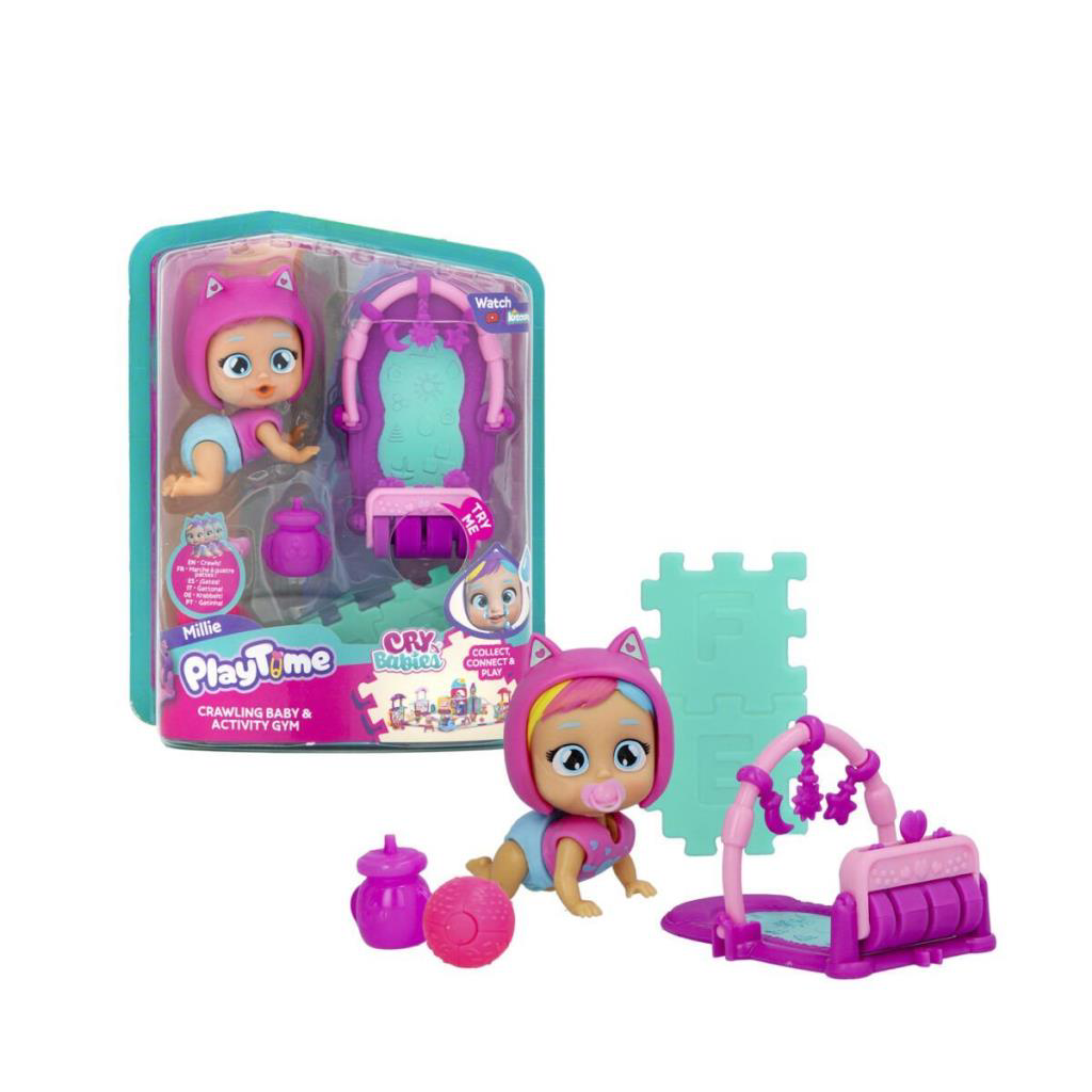 Nessiworld CYP04000 Cry Babies Play Time Mini Millie Bebek ve Akt Nessiworld CYP04000 Cry Babies Play Time Mini Millie Bebek ve Akt