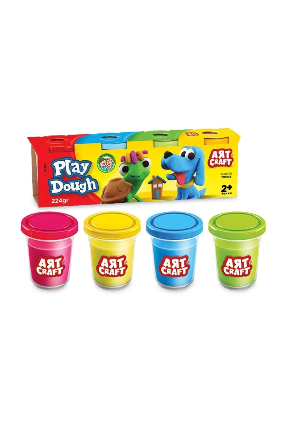 Play Dough Nessiworld Dede Art Craft 4'Lü Oyun Hamuru 224 Gr