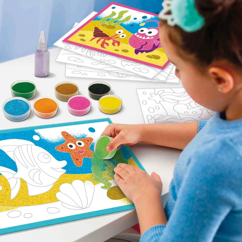 Nessiworld Deniz Hayvanları Desenli Kum Boyama Seti Nessiworld Deniz Hayvanları Desenli Kum Boyama Seti