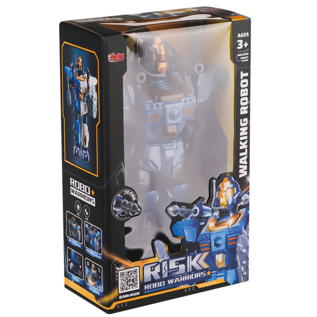 Nessiworld DF-6051 Işıklı ve Müzikli Roket Atan Robot- Vardem Oyu