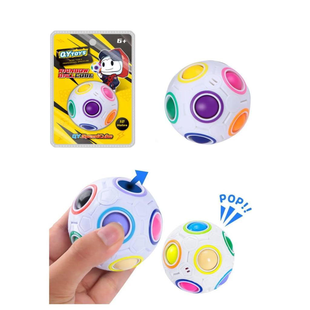 Nessiworld EQY949 QY Rainbow Ball Küp -Başeltoys