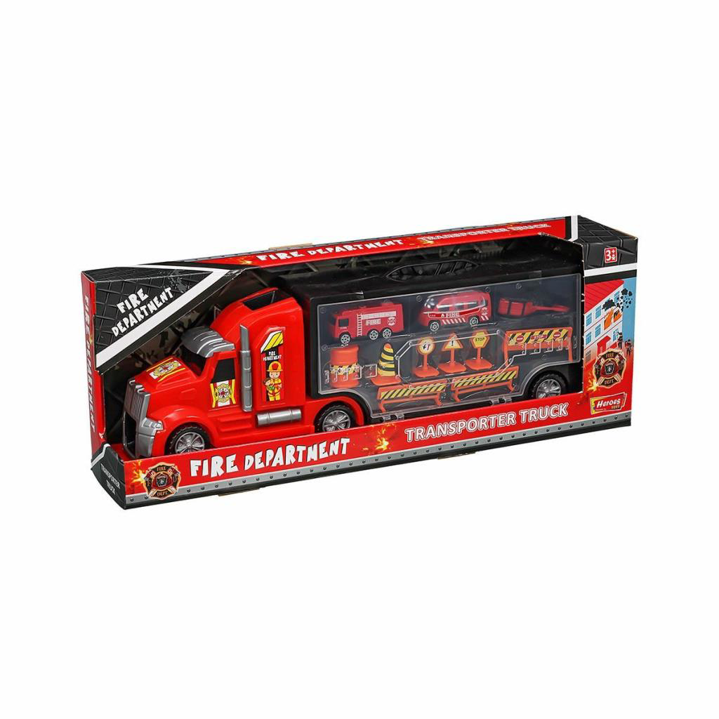 Nessiworld ERN-875 Heroes Toys Çantalı İtfaiye Taşıyıcı Tır Seti Nessiworld ERN-875 Heroes Toys Çantalı İtfaiye Taşıyıcı Tır Seti