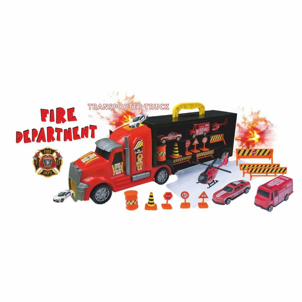 Nessiworld ERN-875 Heroes Toys Çantalı İtfaiye Taşıyıcı Tır Seti Nessiworld ERN-875 Heroes Toys Çantalı İtfaiye Taşıyıcı Tır Seti