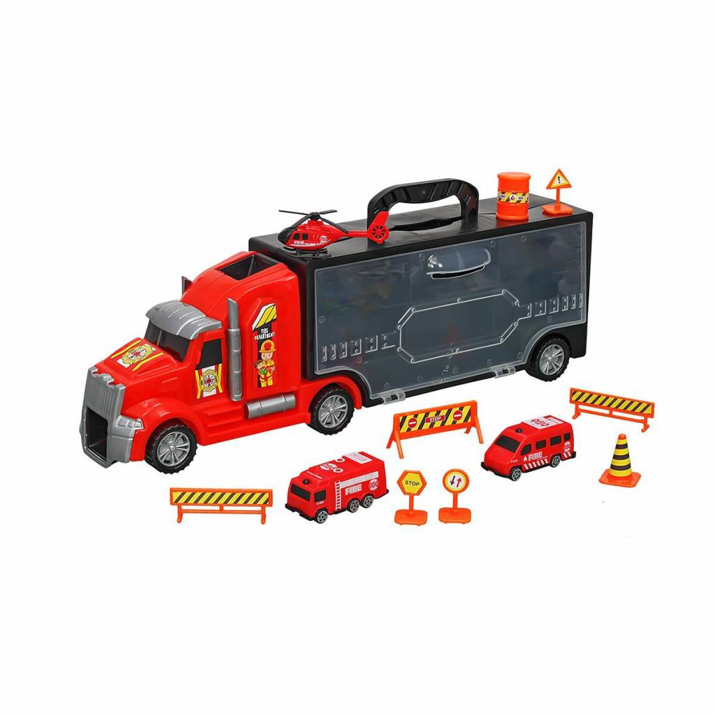Nessiworld ERN-875 Heroes Toys Çantalı İtfaiye Taşıyıcı Tır Seti Nessiworld ERN-875 Heroes Toys Çantalı İtfaiye Taşıyıcı Tır Seti