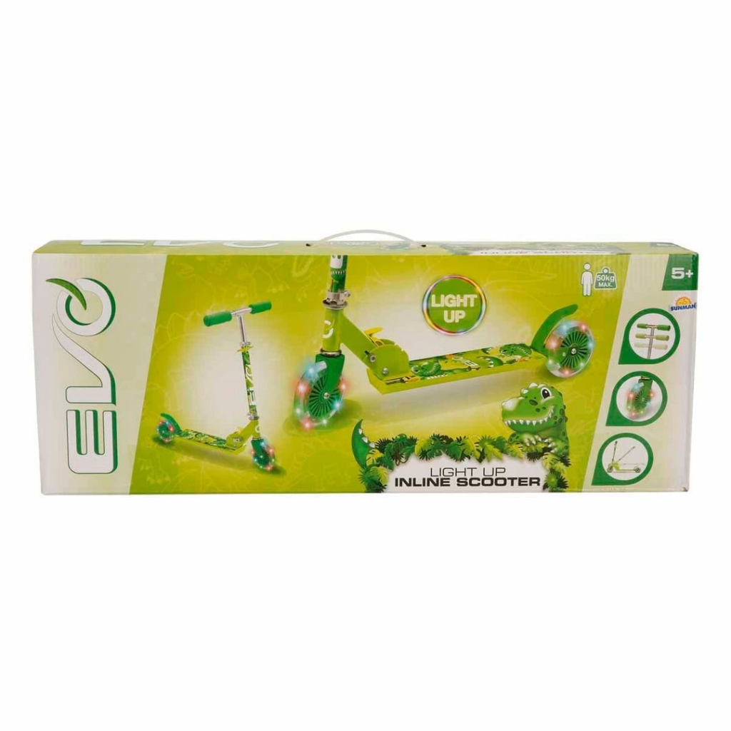 Nessiworld Evo 2 Tekerlekli Katlanabilir Dino Inline Işıklı Scoot