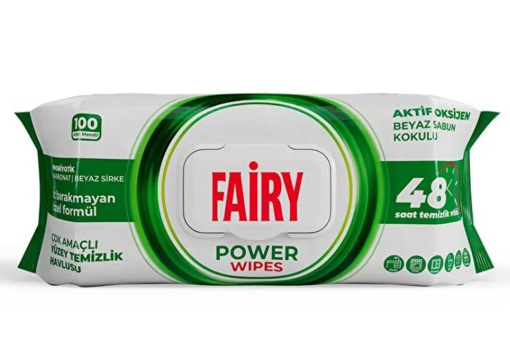 Nessiworld Fairy Power Yüzey Temizlik Havlusu 100'Lü Beyaz Sabun Nessiworld Fairy Power Yüzey Temizlik Havlusu 100'Lü Beyaz Sabun