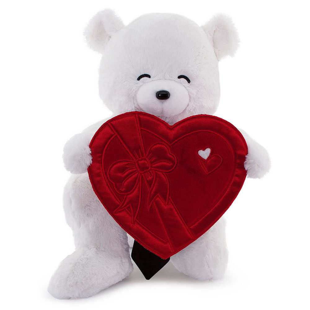 Nessiworld Fluffy Kalp Kutu Flamalı Serenat Ayı 45 cm Nessiworld Fluffy Kalp Kutu Flamalı Serenat Ayı 45 cm