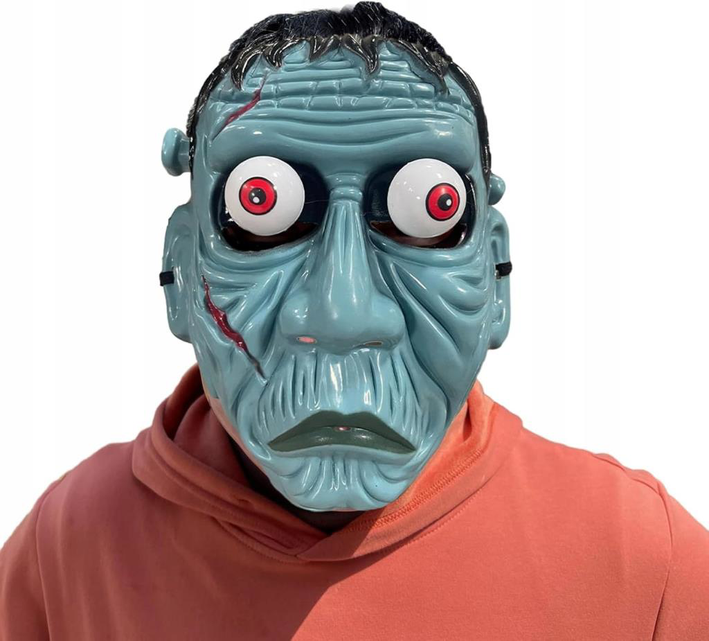 Nessiworld Frankenstein Temalı Sallanan Oynar Gözlü Maske