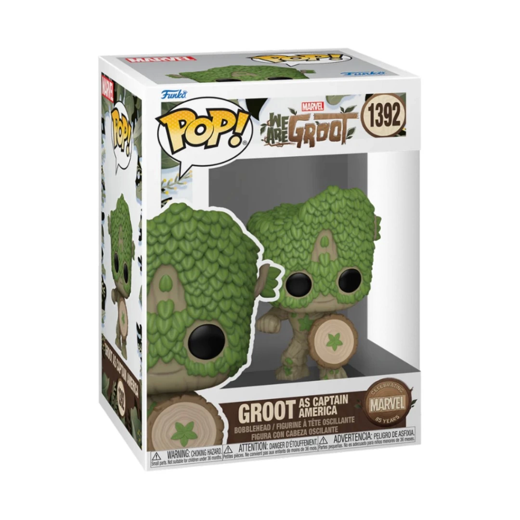 Nessiworld Funko POP Marvel: Groot as Captain America Nessiworld Funko POP Marvel: Groot as Captain America