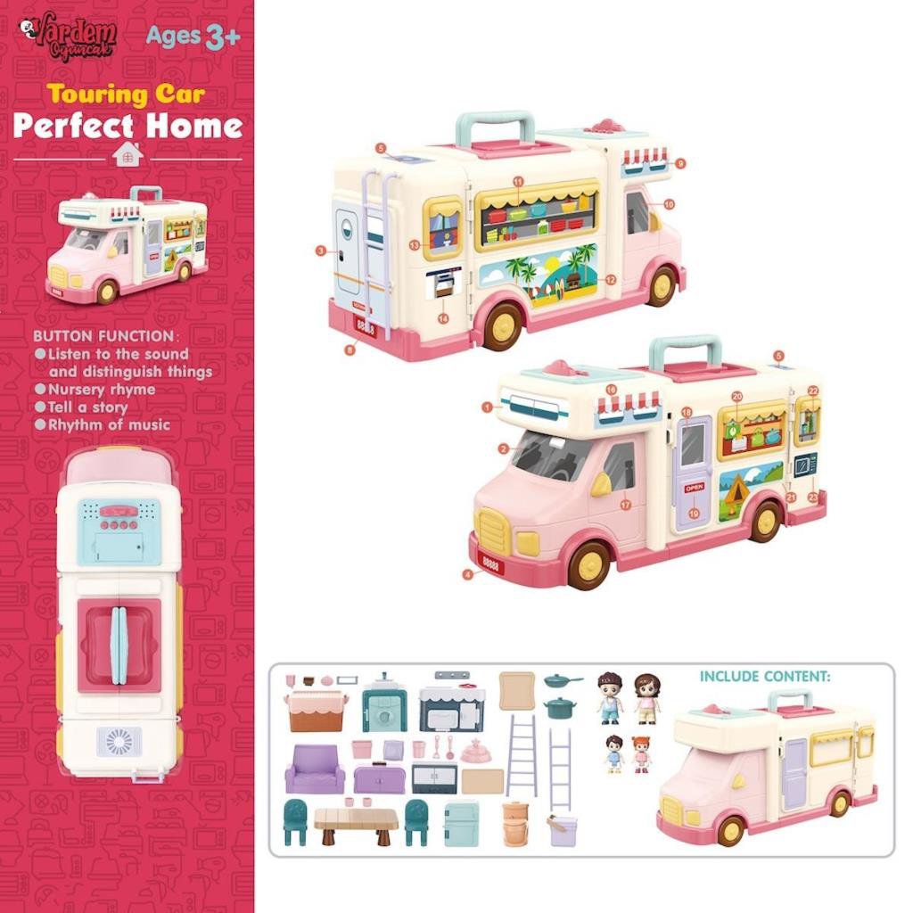Nessiworld G0021 Sesli Aksesuarlı Açılıp Katlanabilir Karavan -Va Nessiworld G0021 Sesli Aksesuarlı Açılıp Katlanabilir Karavan -Va