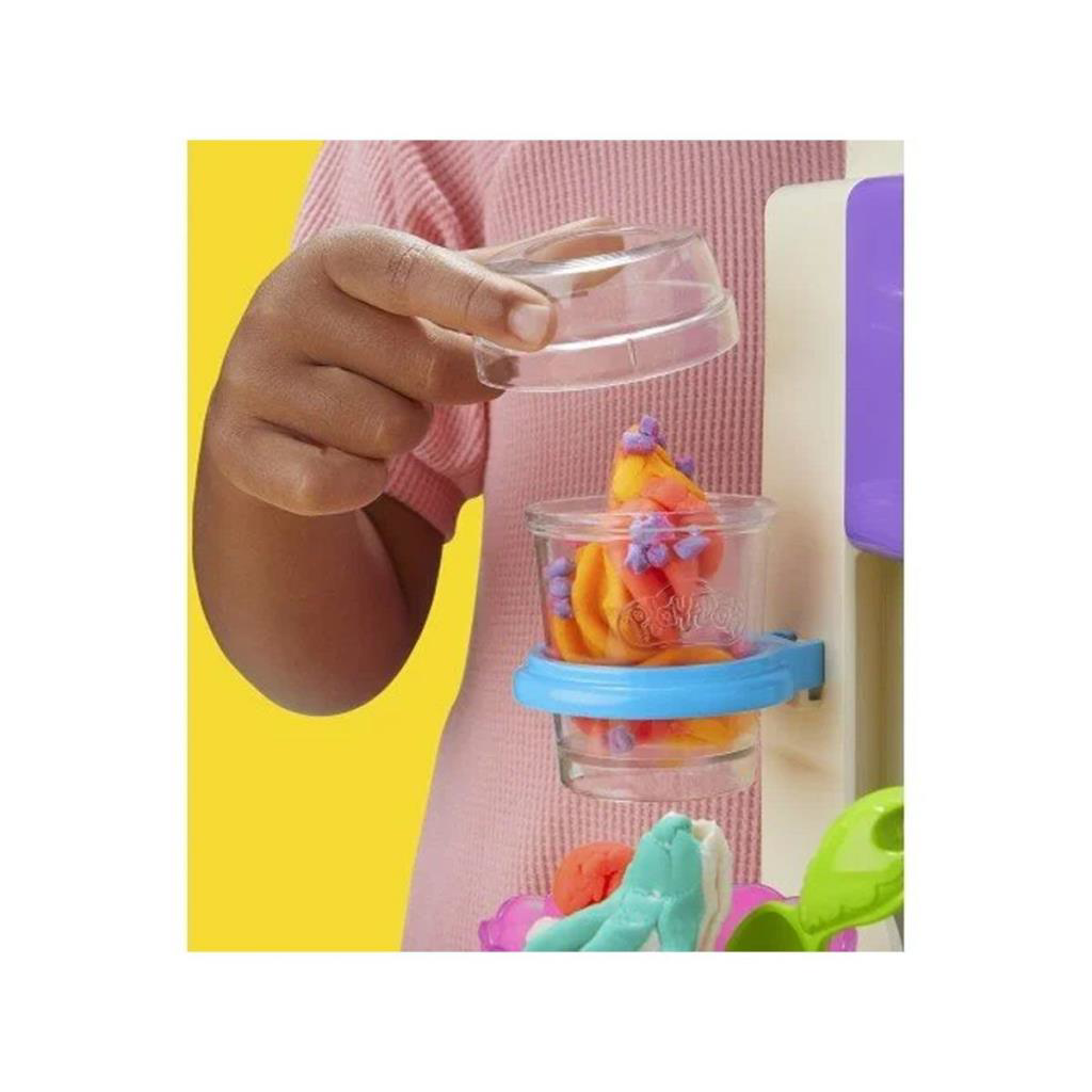 Nessiworld G0028 Play-Doh Gökkuşağı Dondurma Makinesi Oyun Seti+3