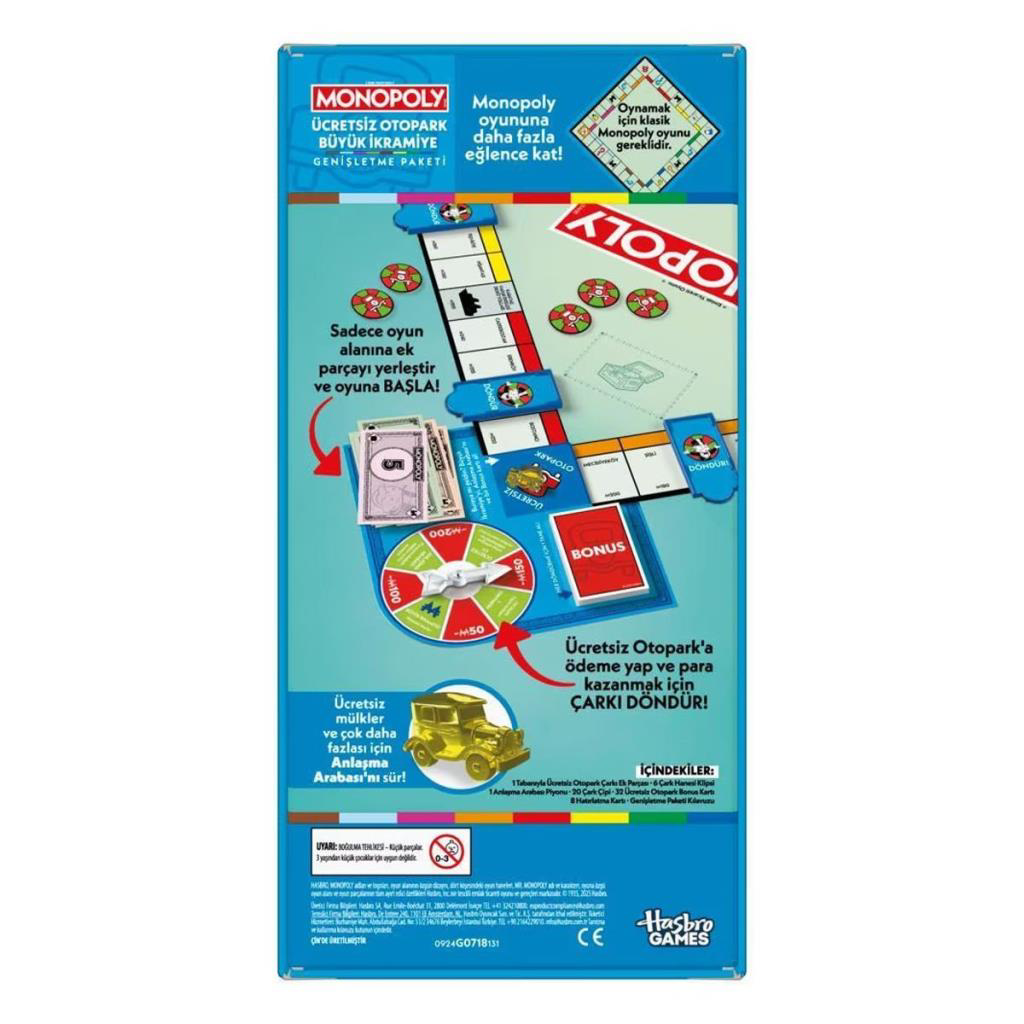 Nessiworld G0718 Monopoly Ücretsiz Otopark İkramiyesi - Genişletm