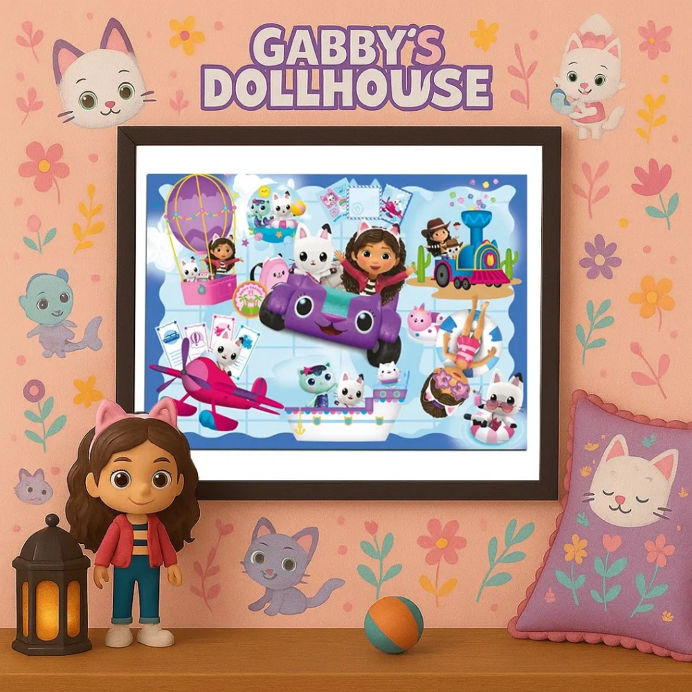 NessiWorld Gabby's Dollhouse Puzzle 100 Parça NessiWorld Gabby's Dollhouse Puzzle 100 Parça