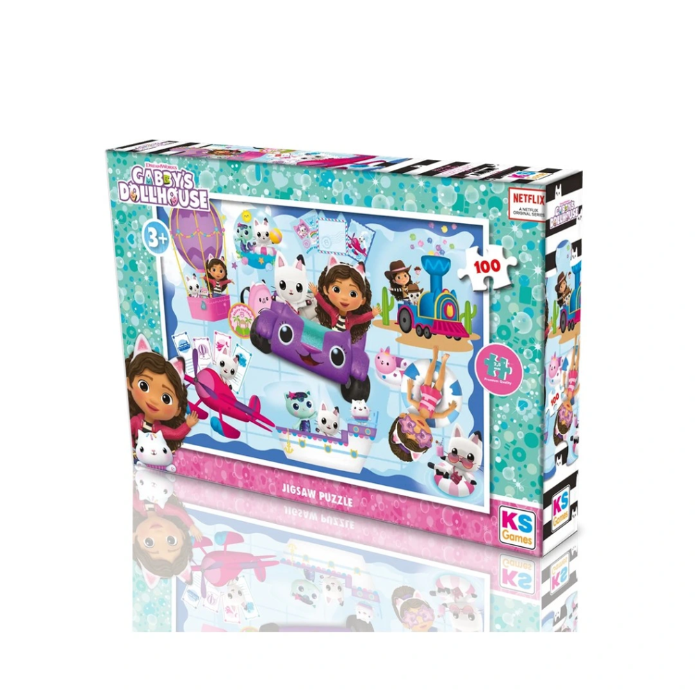 NessiWorld Gabby's Dollhouse Puzzle 100 Parça NessiWorld Gabby's Dollhouse Puzzle 100 Parça