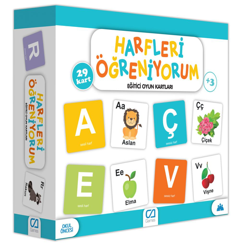 Nessiworld  Games Harfleri Öğreniyorum Eğitici Oyun Kartları 29 K
