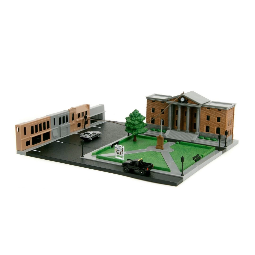 Nessiworld Geleceğe Dönüş Saat Kulesi Nano Sahnesi Diorama Modell Nessiworld Geleceğe Dönüş Saat Kulesi Nano Sahnesi Diorama Modell