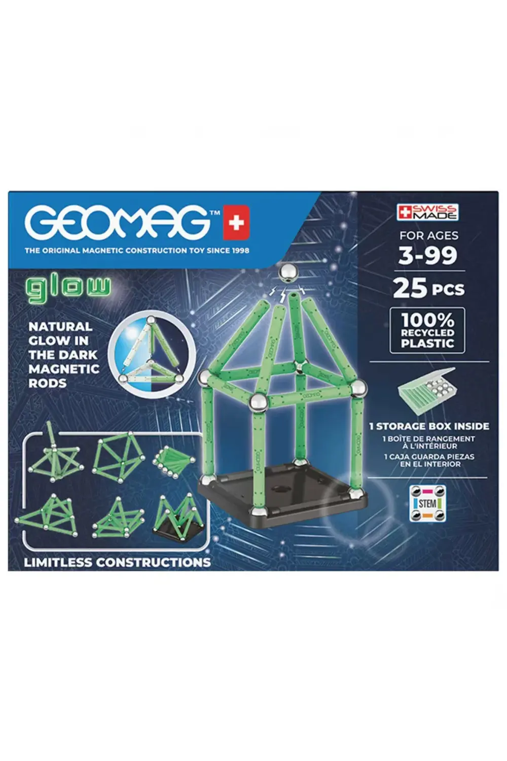 Nessiworld Geomag Glow Manyetik Zeka Oyunu 25 Parça