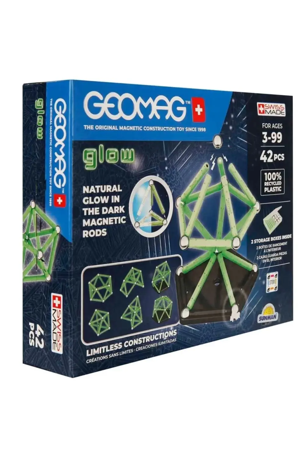 Nessiworld Geomag Glow Manyetik Zeka Oyunu 42 Parça S02000329