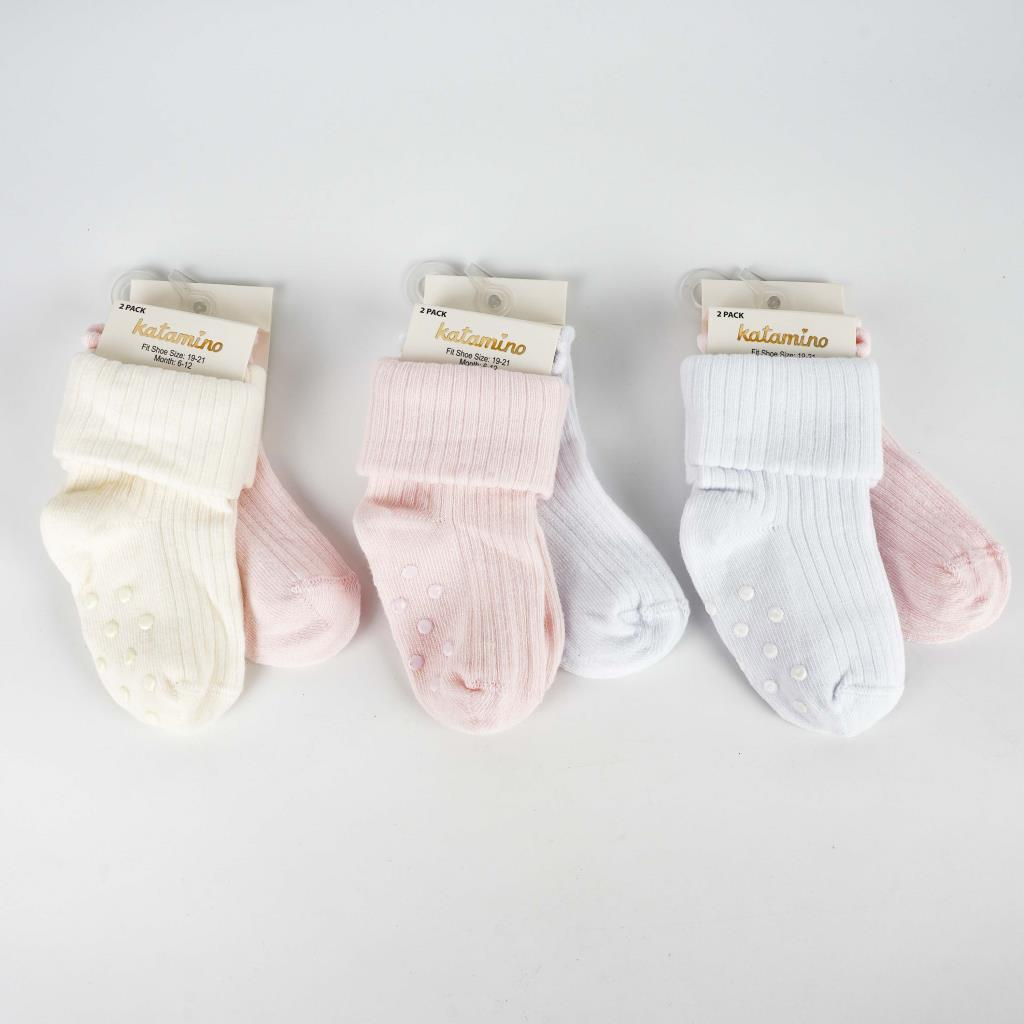 Nessiworld Ginny 2'li Abs'li Kız Bebek Soket Çorap K44109 Asorti