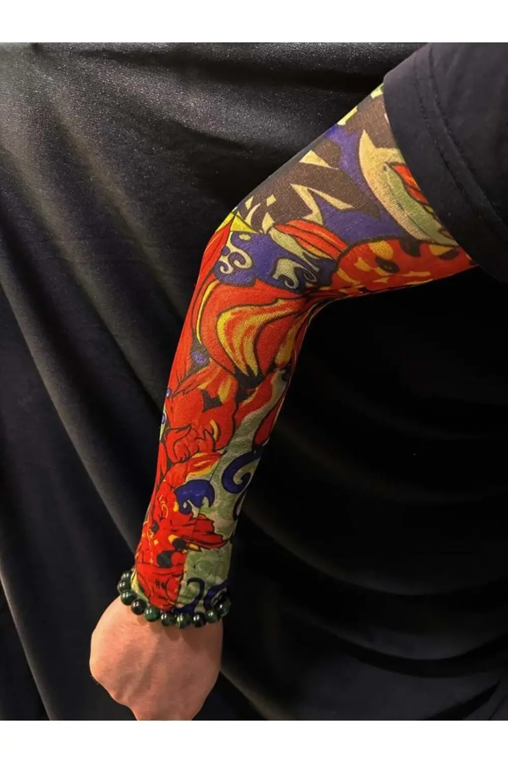 Nessiworld Giyilebilir Kol Dövmesi Çorap Dövme 3D Baskılı Kol Bac