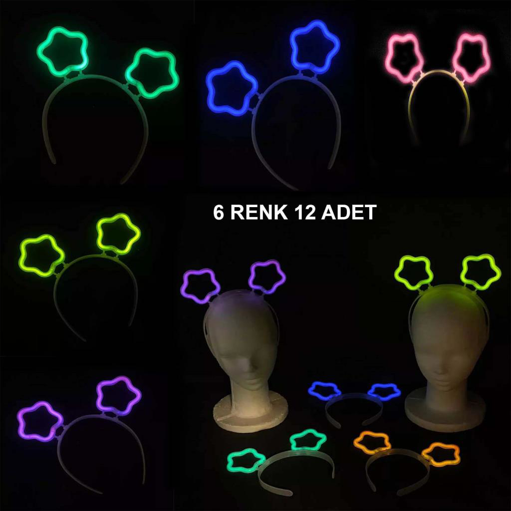 Nessiworld Glow Stick Karanlıkta Yanan Fosforlu Yıldız Taç 12 Ade Nessiworld Glow Stick Karanlıkta Yanan Fosforlu Yıldız Taç 12 Ade