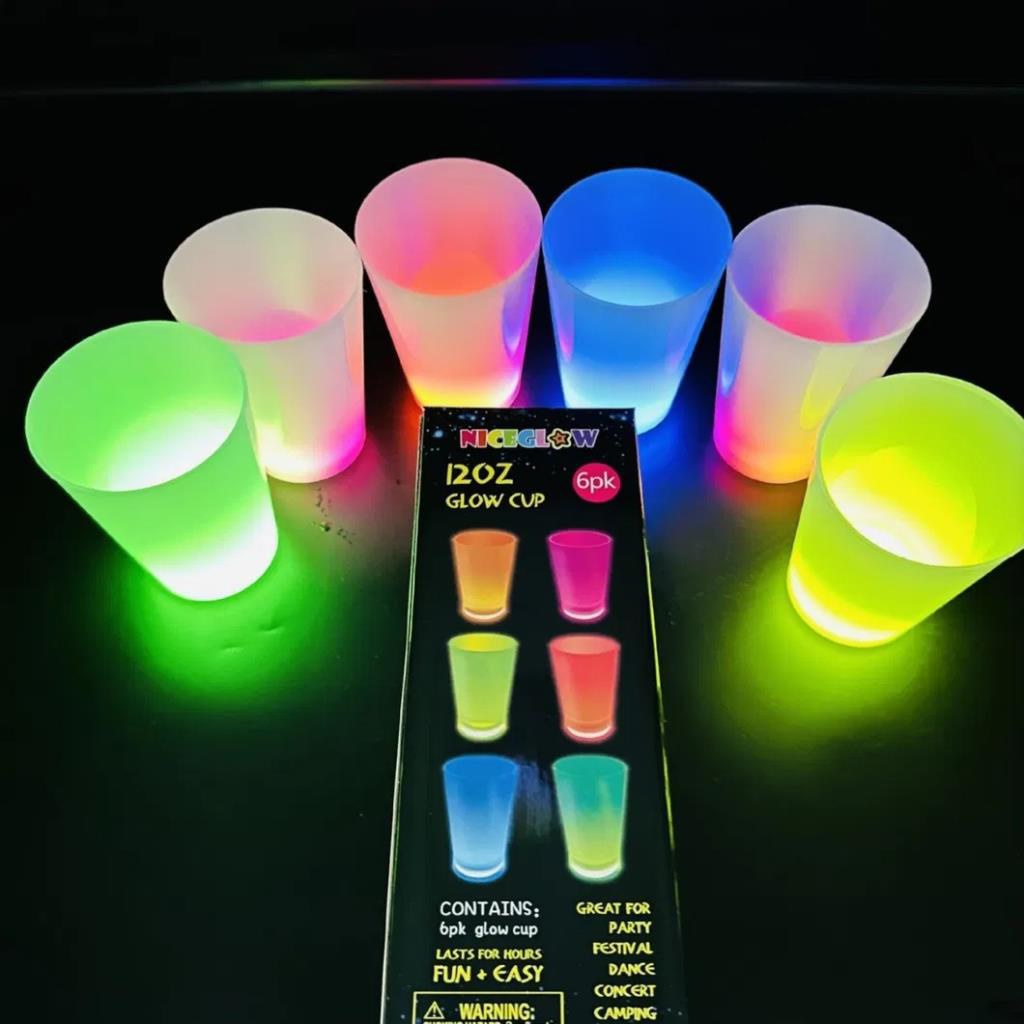 Nessiworld Glow Partisi Bardakları 6 Renk 6 Adet 1.5 oz