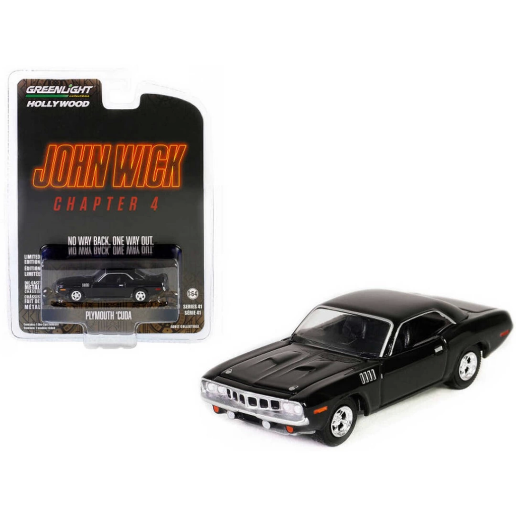Nessiworld Greenlight 1/64 Hollywood Series 41- 1971 Plymouth 'Cu