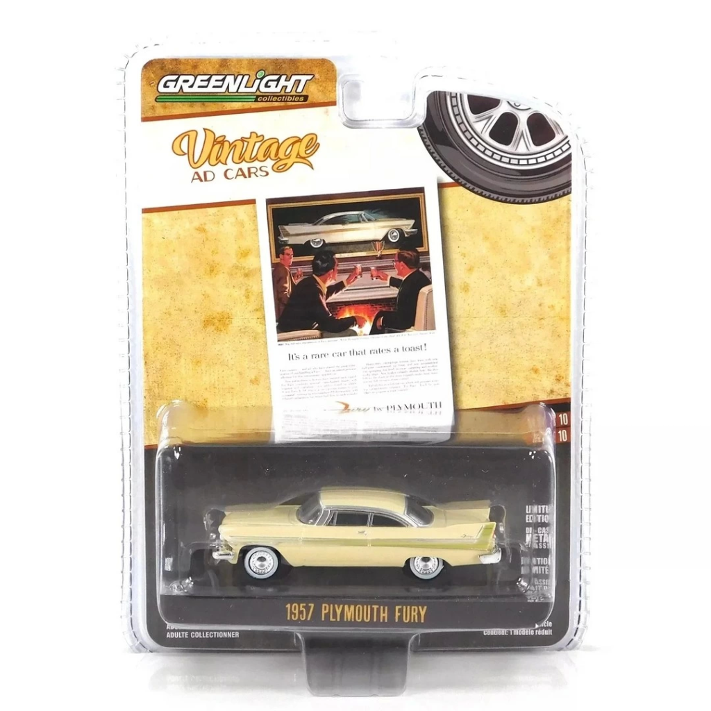 Nessiworld Greenlight 1/64 Vintage Ad Cars Series 10- 1957 Plymou Nessiworld Greenlight 1/64 Vintage Ad Cars Series 10- 1957 Plymou