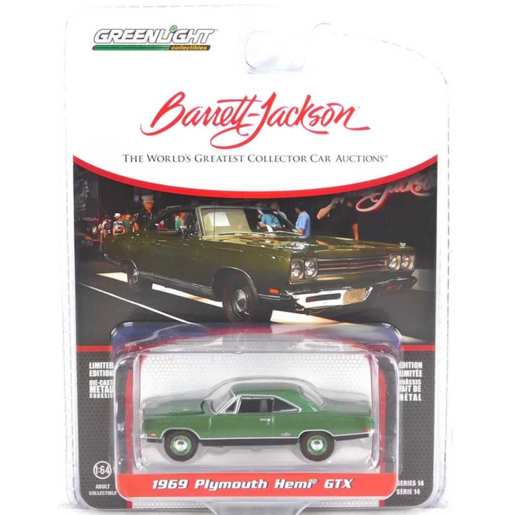 Nessiworld Greenlight 1/64 Barrett-Jackson Series 14- 1969 Plymou Nessiworld Greenlight 1/64 Barrett-Jackson Series 14- 1969 Plymou