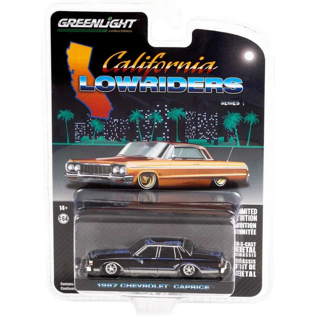 Nessiworld Greenlight 1/64 California Lowriders Series 1 1987 Che Nessiworld Greenlight 1/64 California Lowriders Series 1 1987 Che