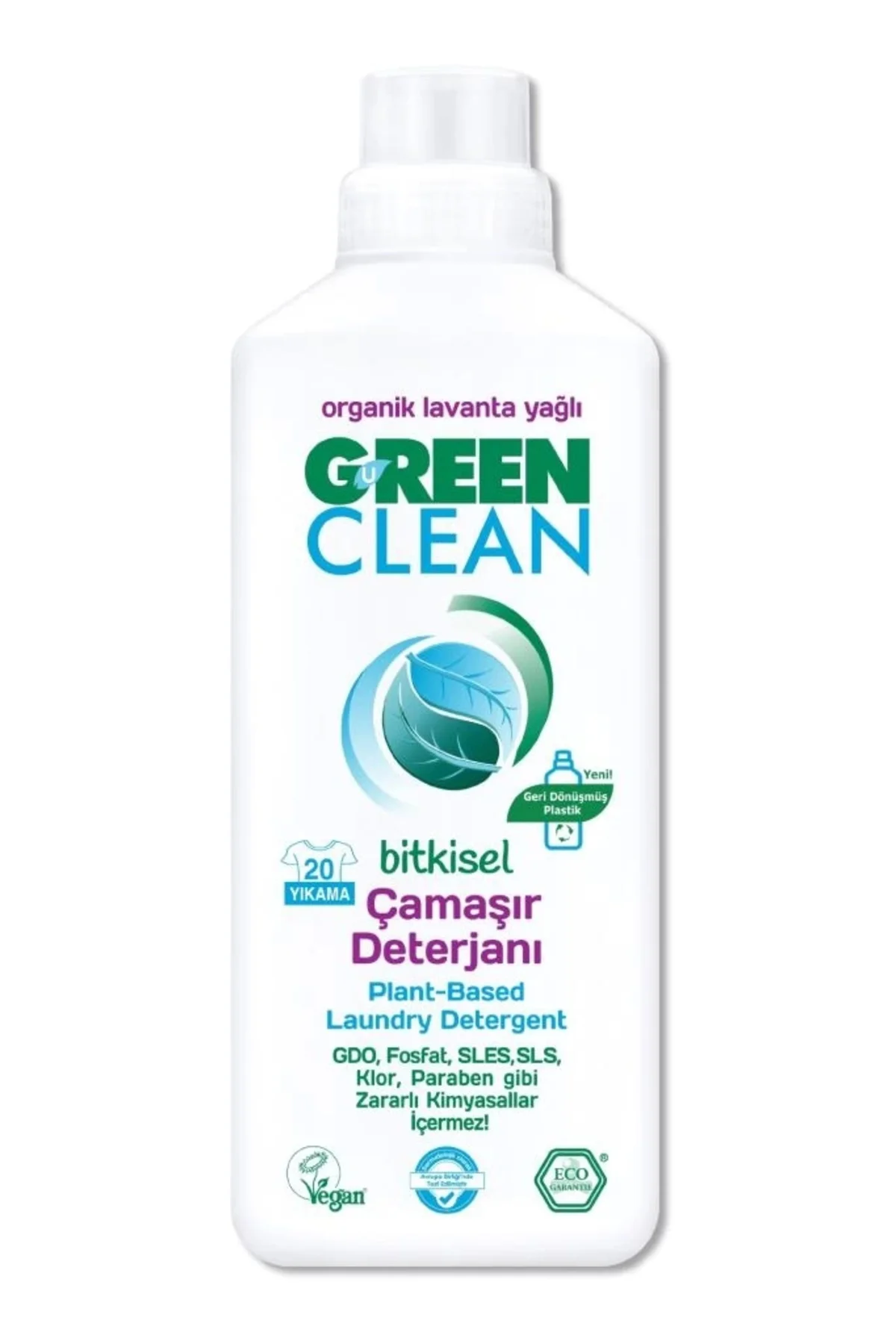 Nessiworld Green Clean Bitkisel Çamaşır Deterjanı 1000 ml (20 YIK