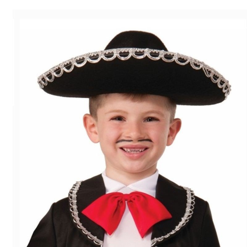 Nessiworld Gümüş Renk Şeritli Meksika Mariachi Latin Şapkası 55 c Nessiworld Gümüş Renk Şeritli Meksika Mariachi Latin Şapkası 55 c