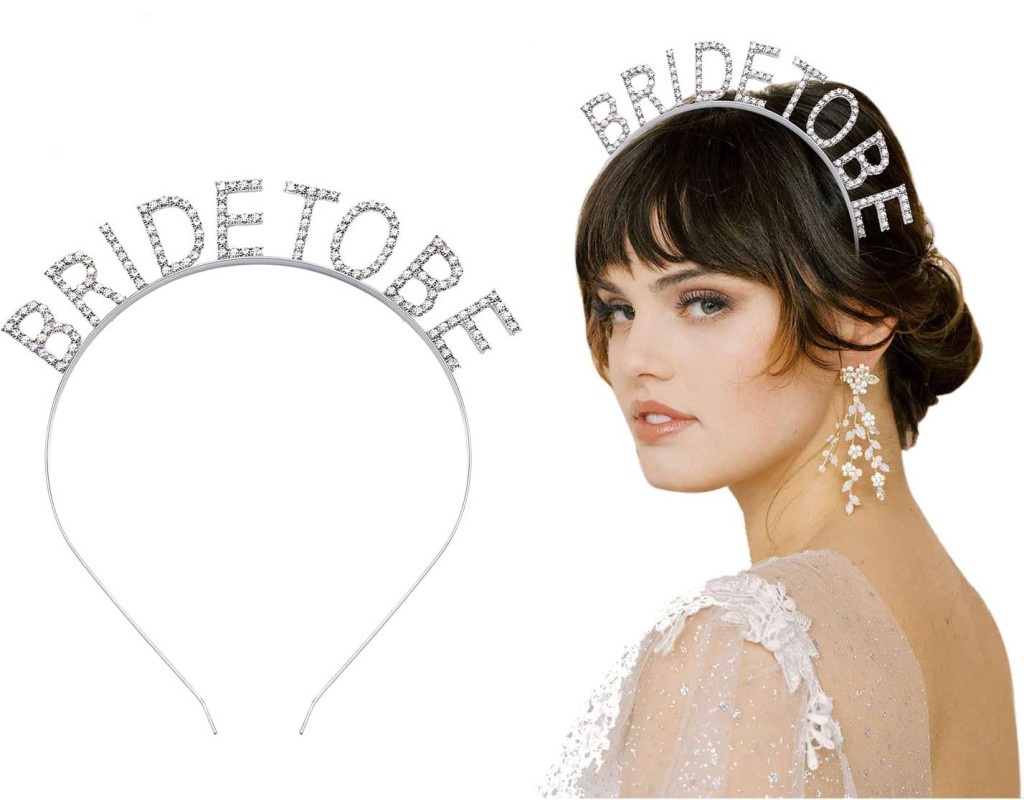 Nessiworld Gümüş Kaplama Kristal Taşlı Bride To Be Gelin Tacı 16x Nessiworld Gümüş Kaplama Kristal Taşlı Bride To Be Gelin Tacı 16x