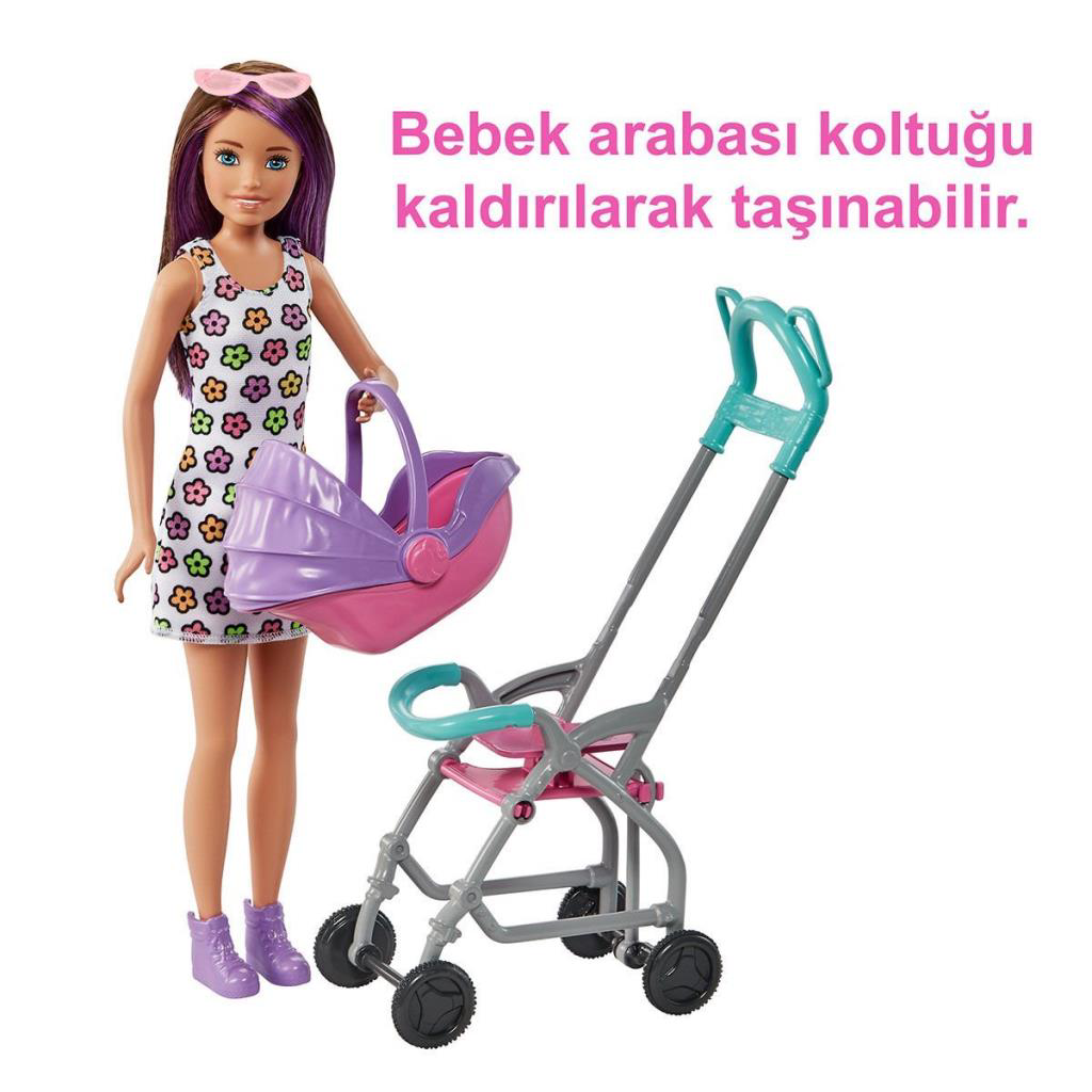Nessiworld GXT34 Mor Saçlı Skipper Bebek Bakıcısı ve Oyun Seti Nessiworld GXT34 Mor Saçlı Skipper Bebek Bakıcısı ve Oyun Seti