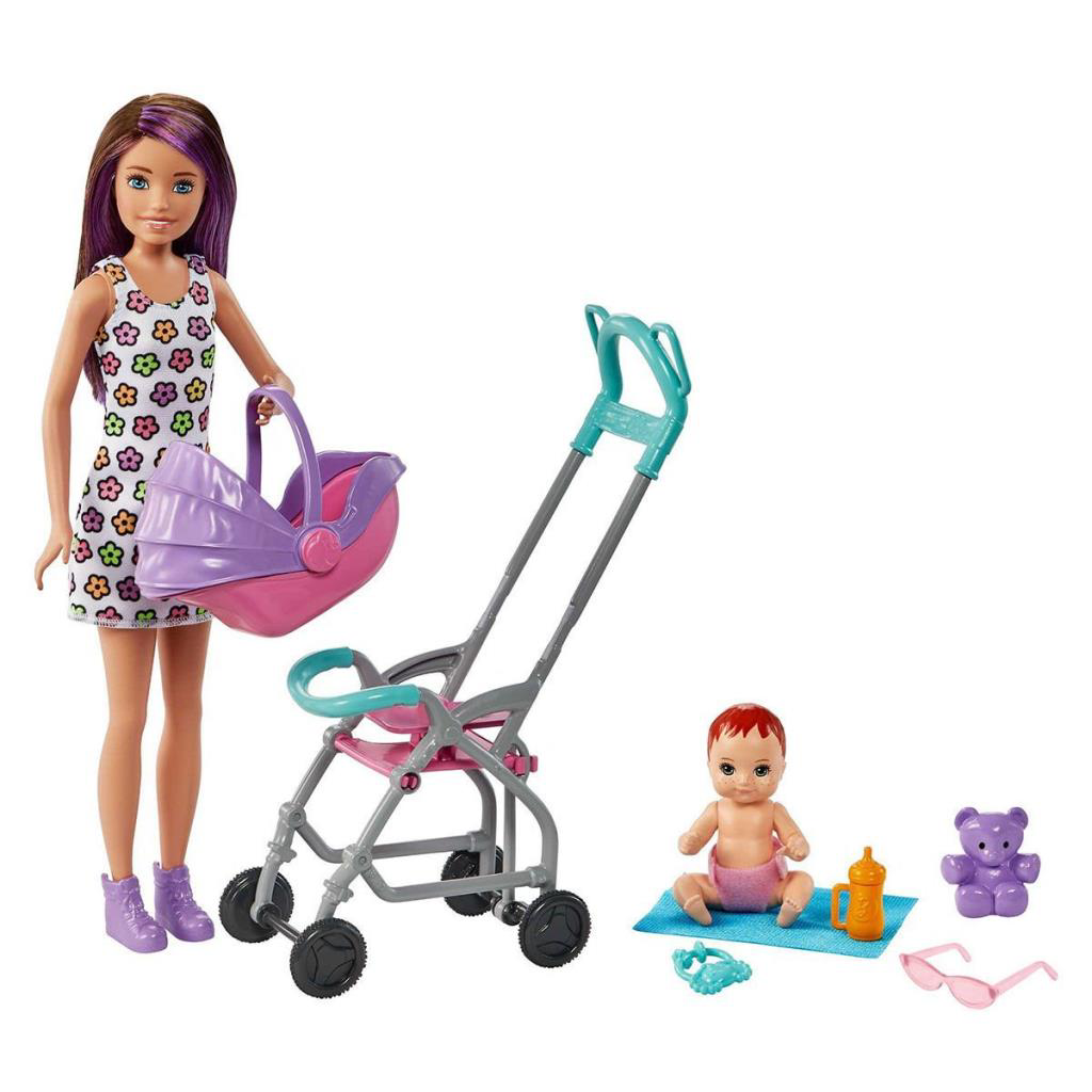 Nessiworld GXT34 Mor Saçlı Skipper Bebek Bakıcısı ve Oyun Seti Nessiworld GXT34 Mor Saçlı Skipper Bebek Bakıcısı ve Oyun Seti