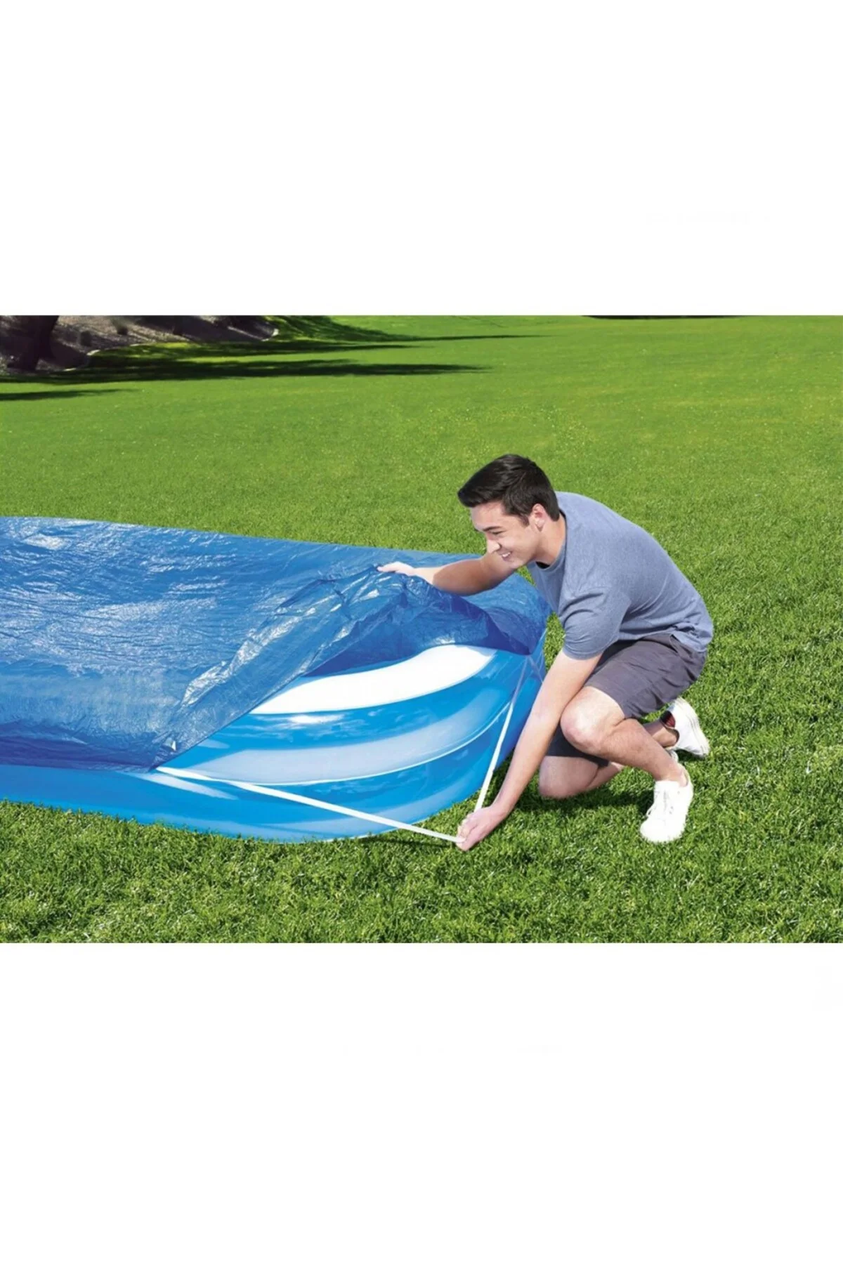 NessiWorld Havuz Örtüsü 305 x 183 cm 58108 NessiWorld Havuz Örtüsü 305 x 183 cm 58108 - Görsel 4