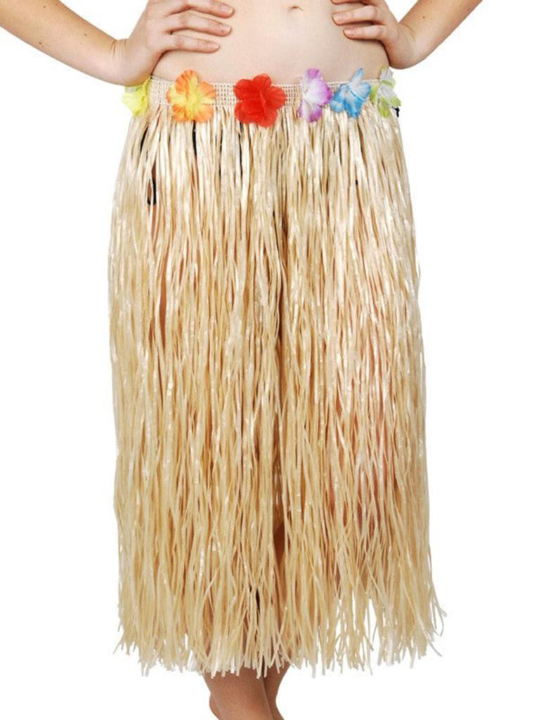 Nessiworld Hawaii Tarzı Hula Eteği – 60 cm Hasır Naturel Etek