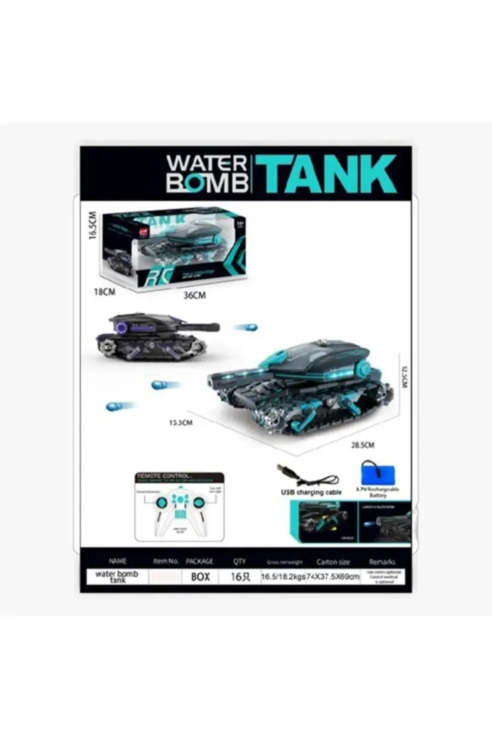 Nessiworld HD5011 2 4G Su Atan Tank -Gepettoys