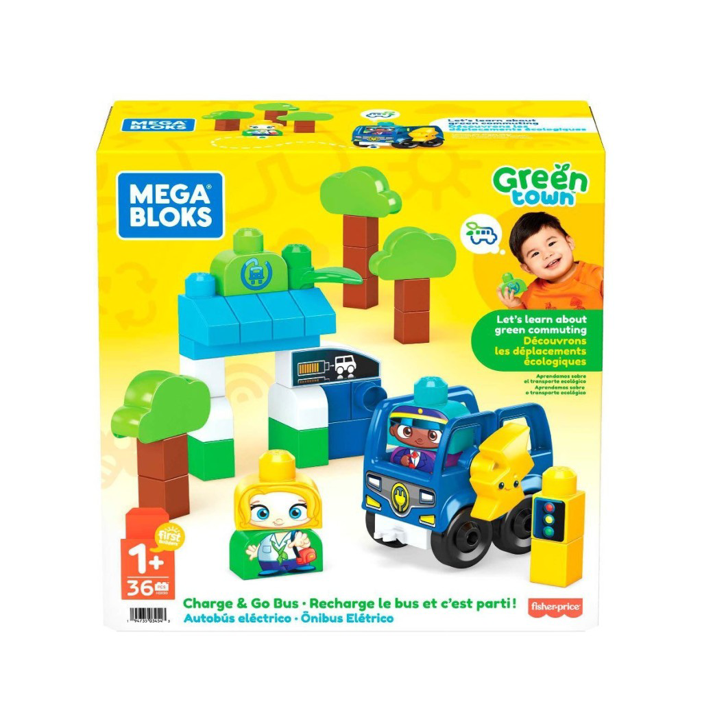 Nessiworld HDX90 MEGA BLOKS® Doğa Dostu Otobüs Seti 36 parça +1 y Nessiworld HDX90 MEGA BLOKS® Doğa Dostu Otobüs Seti 36 parça +1 y
