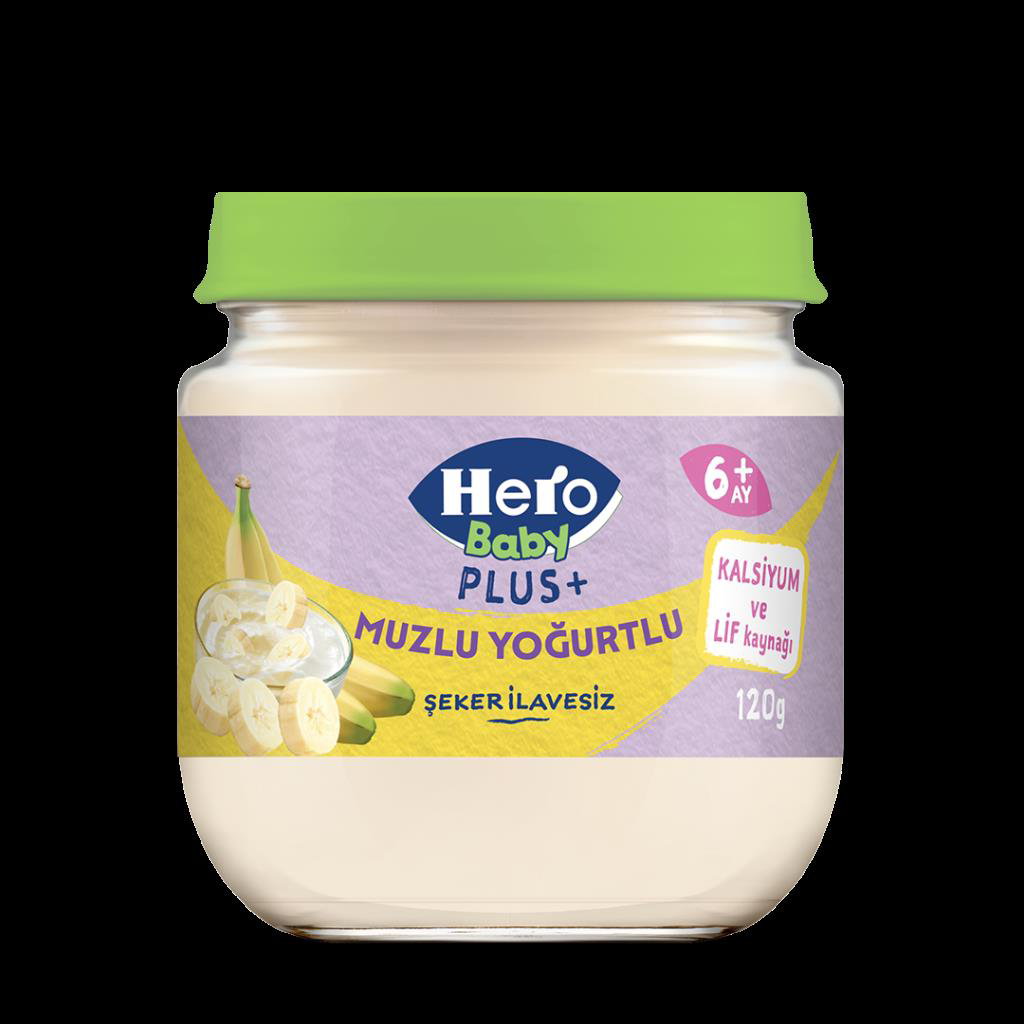 Nessiworld Hero Baby Muzlu Yoğurtlu Kavanoz Mama 120 Gr Nessiworld Hero Baby Muzlu Yoğurtlu Kavanoz Mama 120 Gr